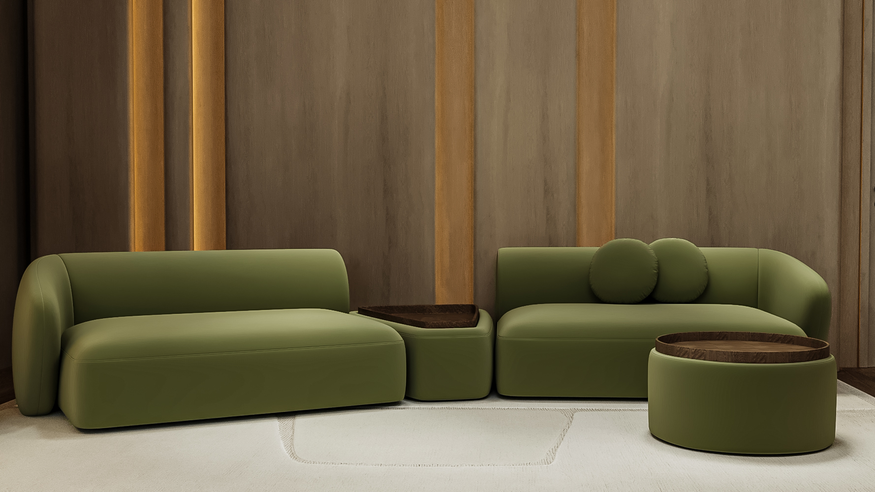 Olive Modular Lounge Set
