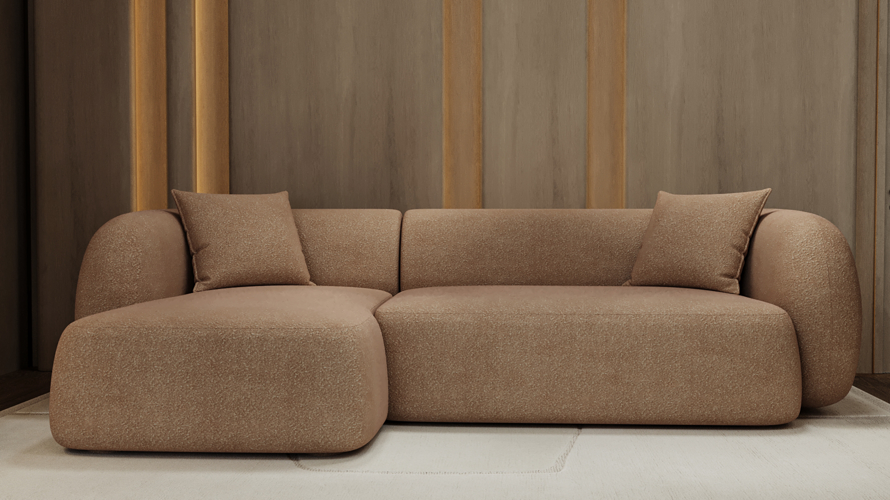 Blush Chaise Sofa